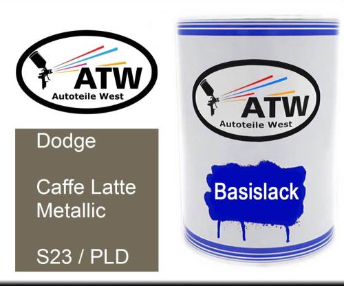 Dodge, Caffe Latte Metallic, S23 / PLD: 500ml Lackdose, von ATW Autoteile West.